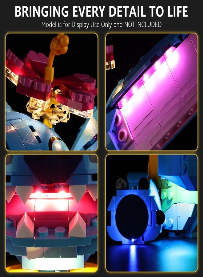 BrickSoul Light Up Kit Compatible with Lego 43249 Stitch Building Set | Upgrade Design Lighting Accessories | Cable-Hiding Tech for Display (43249 Set NOT Included) - Image 4